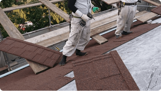 屋根のカバー工法画像