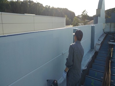 18.パラペット塗装工事