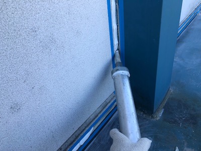 8.パラペットコーキング作業