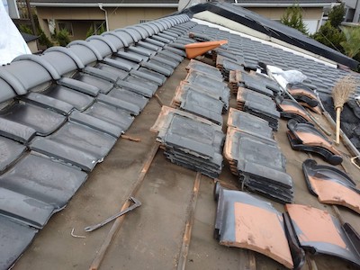 8.瓦葺替え工事