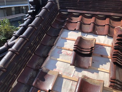 11.瓦葺き直し工事
