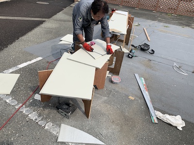 22.外装板張替工事