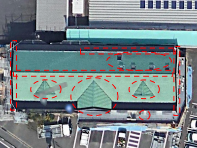 柳川市　原因は一つとは限らない。棟瓦とトップライト周りの板金に原因を発見。屋根修理工事が必要